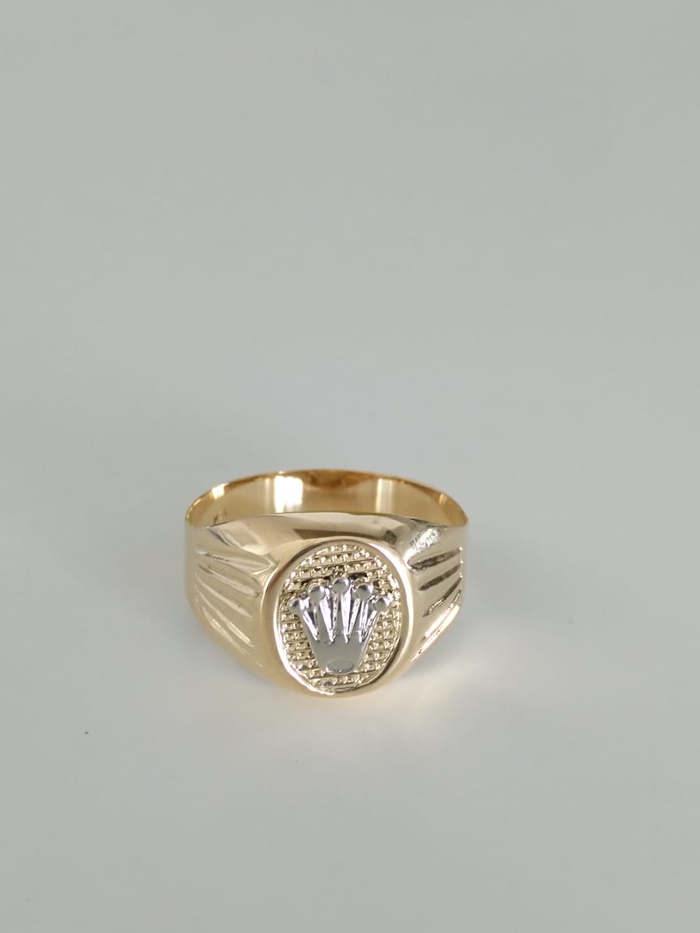 Anillo caballero tipo rolex oro 18k