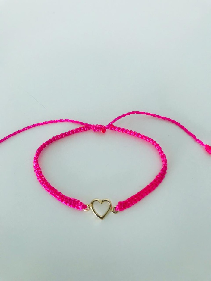 Pulsera dije corazón oro 18k