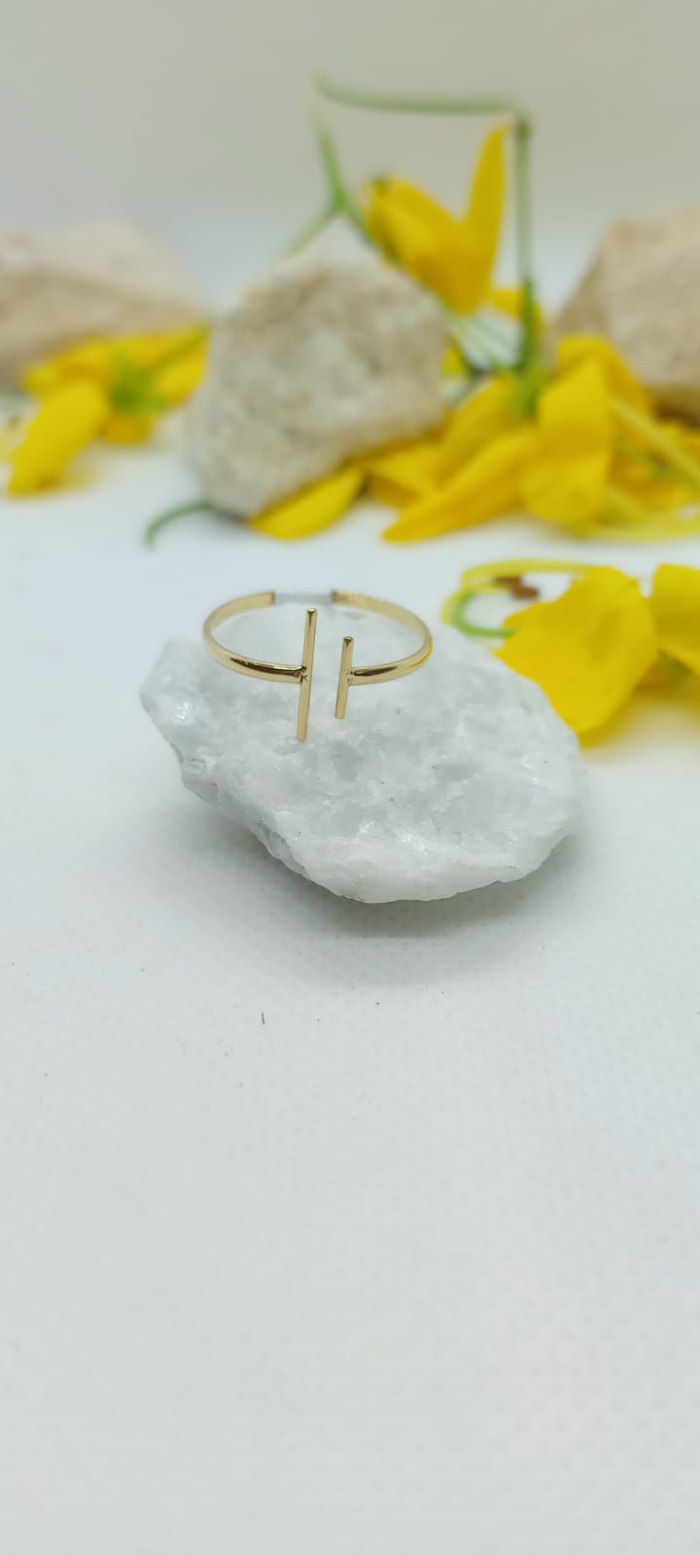 ANILLO ORO 18K RAYITAS