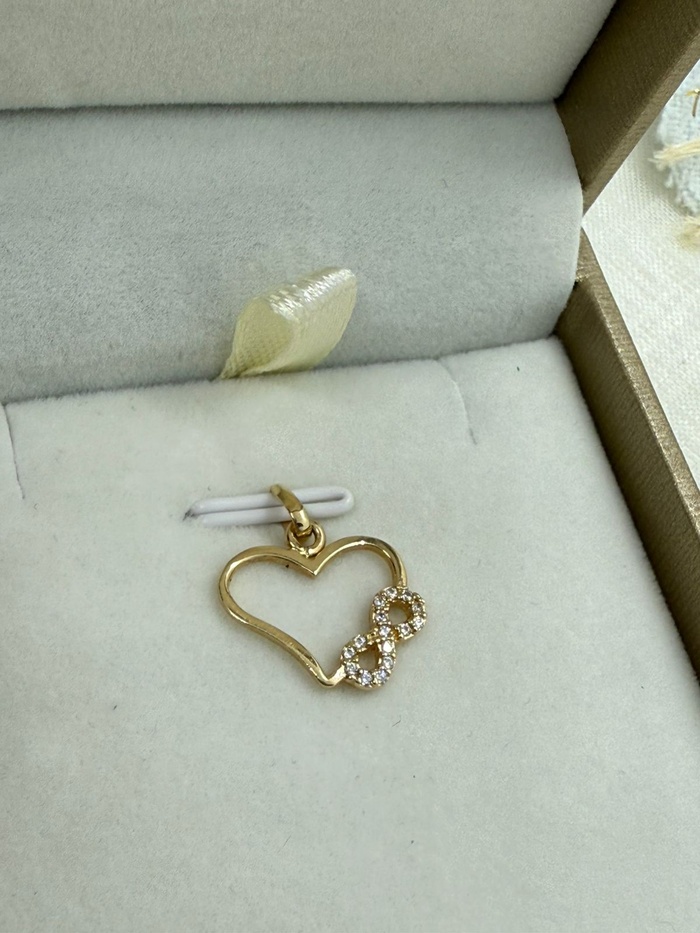 DIJE CORAZON INFINITO L,I